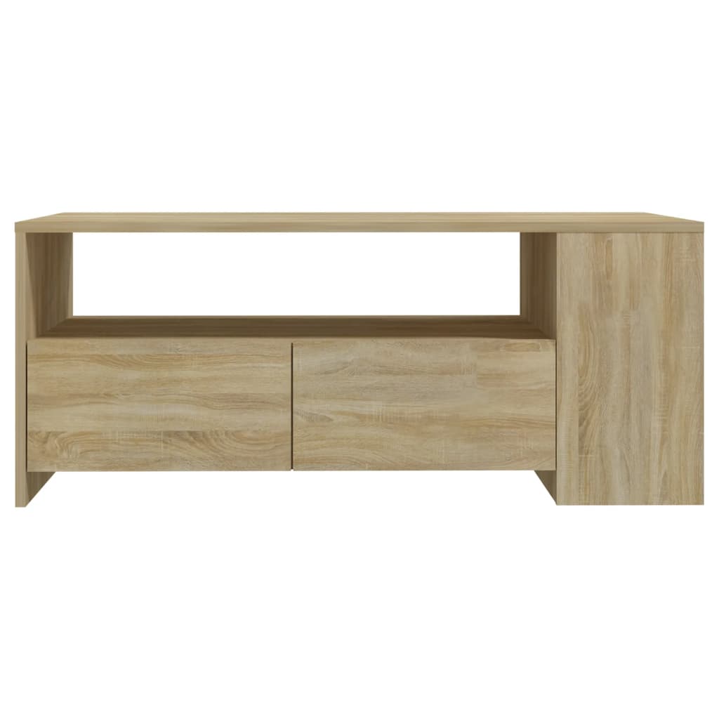 Couchtisch aus Sonoma-Eiche, 102 x 55 x 42 cm, Holzwerkstoff