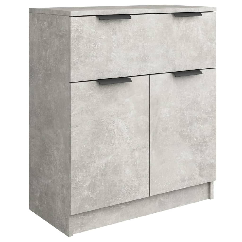 Buffet Gris béton 60x30x70 cm Bois d'ingénierie