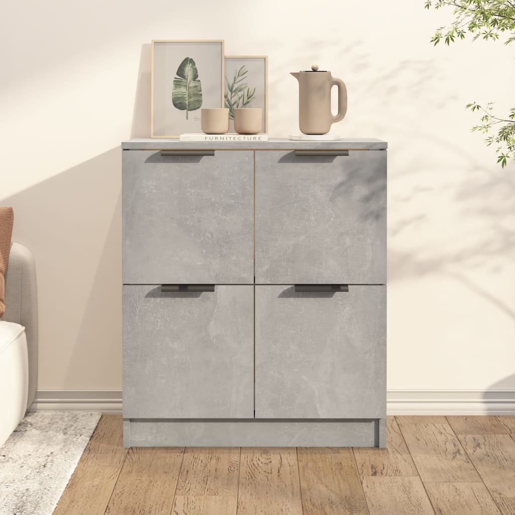 Concrete Grey Sideboard 60x30x70 cm Engineered Wood