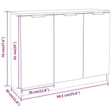 Buffet Blanc 90,5x30x70 cm Bois d'ingénierie