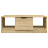 Table basse chêne sonoma 102x50x36 cm bois d'ingénierie