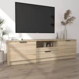 Meuble TV chêne sonoma 140x35x40 cm bois d'ingénierie