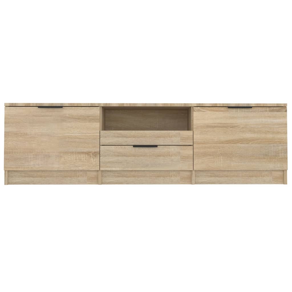 Meuble TV chêne sonoma 140x35x40 cm bois d'ingénierie