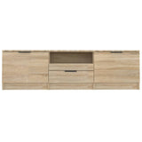 Sonoma oak TV cabinet 140x35x40 cm engineered wood