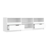 White TV cabinet 150x33.5x45 cm Engineered wood