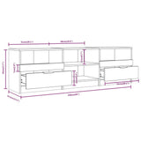 Meuble TV Chêne sonoma 150x33,5x45 cm Bois d'ingénierie