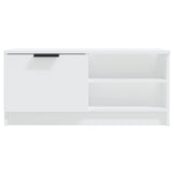 Meuble TV Blanc 80x35x36,5 cm Bois d'ingénierie