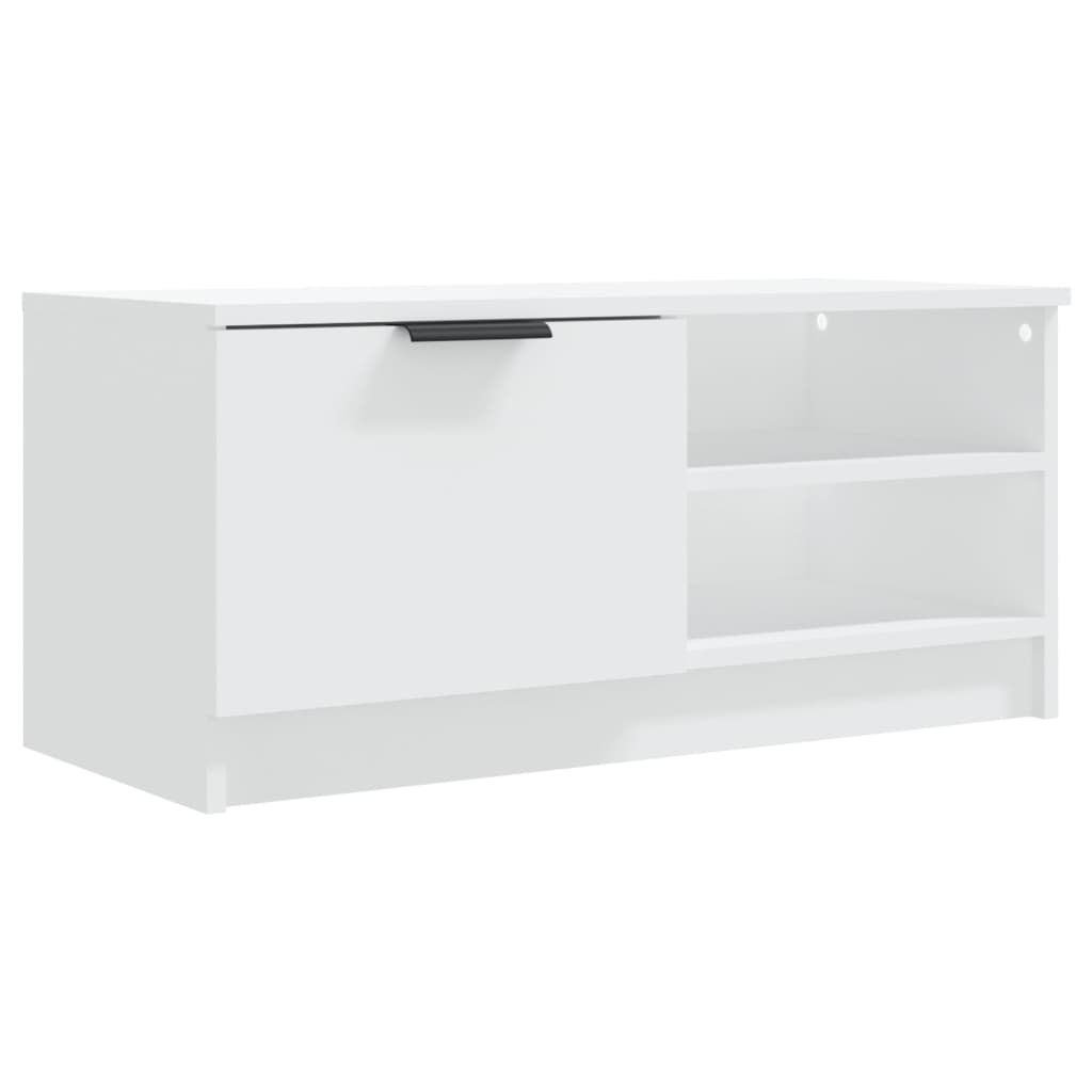 Meubles TV 2 pcs Blanc 80x35x36,5 cm Bois d'ingénierie