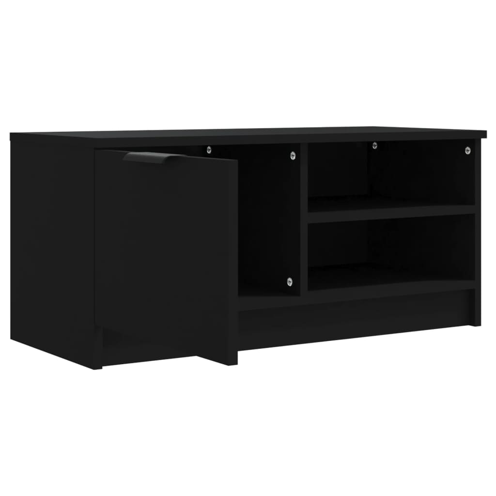 Meubles TV 2 pcs Noir 80x35x36,5 cm Bois d'ingénierie