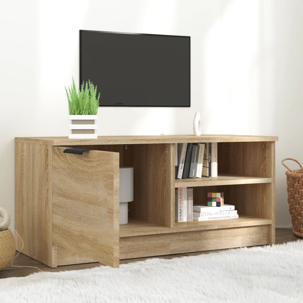 Meuble TV Chêne sonoma 80x35x36,5 cm Bois d'ingénierie