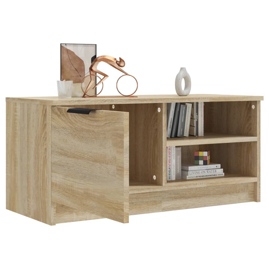 Meuble TV Chêne sonoma 80x35x36,5 cm Bois d'ingénierie