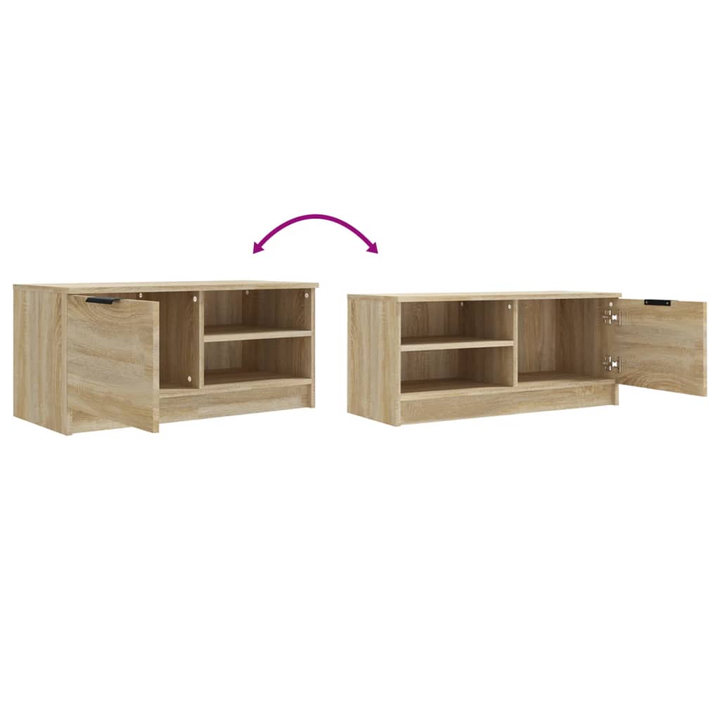 Meuble TV Chêne sonoma 80x35x36,5 cm Bois d'ingénierie