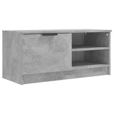 Meuble TV Gris béton 80x35x36,5 cm Bois d'ingénierie