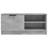 Meuble TV Gris béton 80x35x36,5 cm Bois d'ingénierie