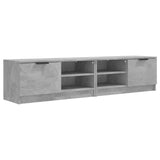 TV cabinet 2 pcs Concrete gray 80x35x36.5 cm Engineered wood