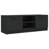 Black TV cabinet 102x35x36.5 cm Engineered wood