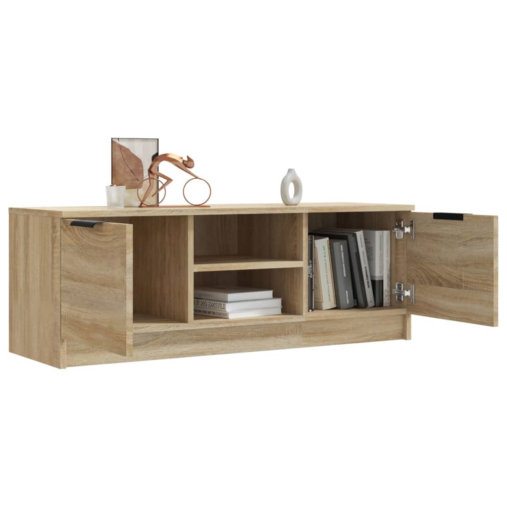 Meuble TV Chêne sonoma 102x35x36,5 cm Bois d'ingénierie