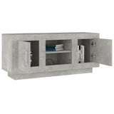 Concrete gray TV cabinet 102x35x45 cm engineered wood