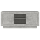 Concrete gray TV cabinet 102x35x45 cm engineered wood