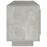 Meuble TV gris béton 102x35x45 cm bois d'ingénierie