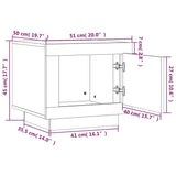 Sonoma oak coffee table 51x50x45 cm engineered wood