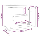 Buffet Blanc 80x40x75 cm Bois d'ingénierie