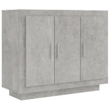 Buffet Gris béton 92x35x75 cm Bois d'ingénierie