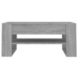 Table basse sonoma gris 102x55x45 cm bois d'ingénierie