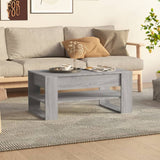 Sonoma coffee table gray 102x55x45 cm engineered wood