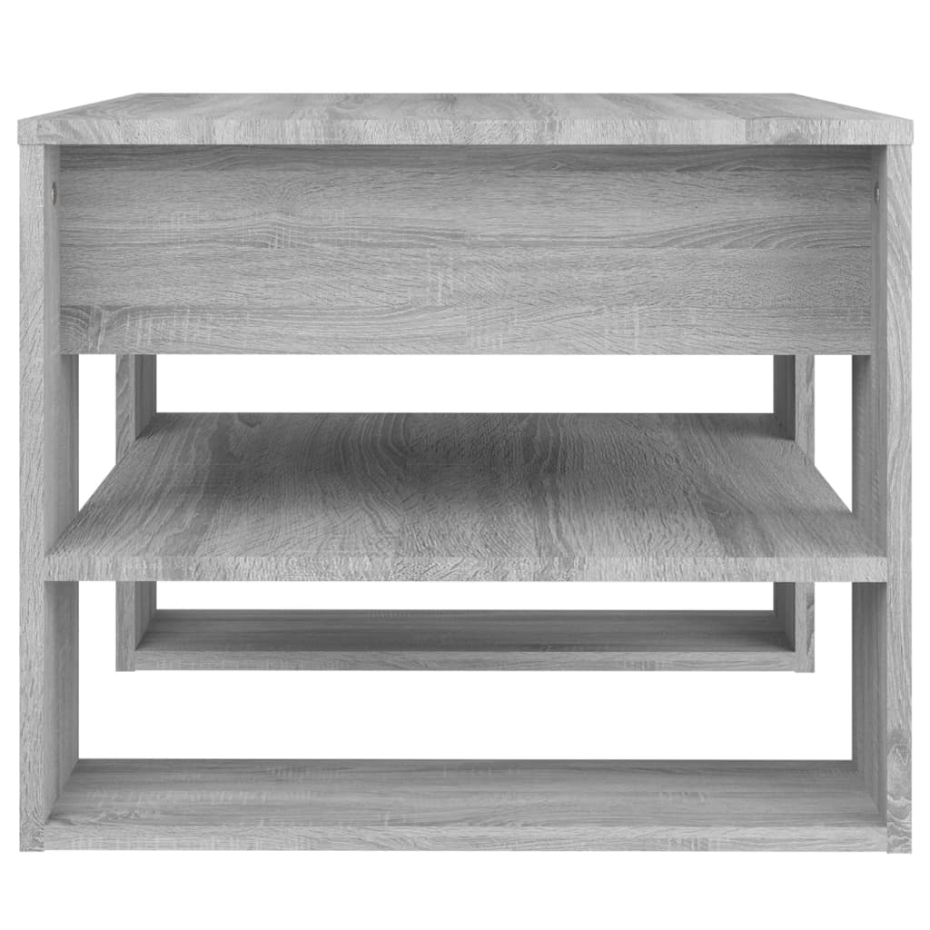 Table basse sonoma gris 55,5x55x45 cm bois d'ingénierie