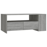 Sonoma grauer Couchtisch 102x55x42 cm, Holzwerkstoff