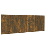 Tête de lit murale Chêne fumé 240x1,5x80 cm Bois d'ingénierie