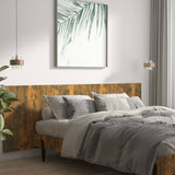 Tête de lit murale Chêne fumé 240x1,5x80 cm Bois d'ingénierie