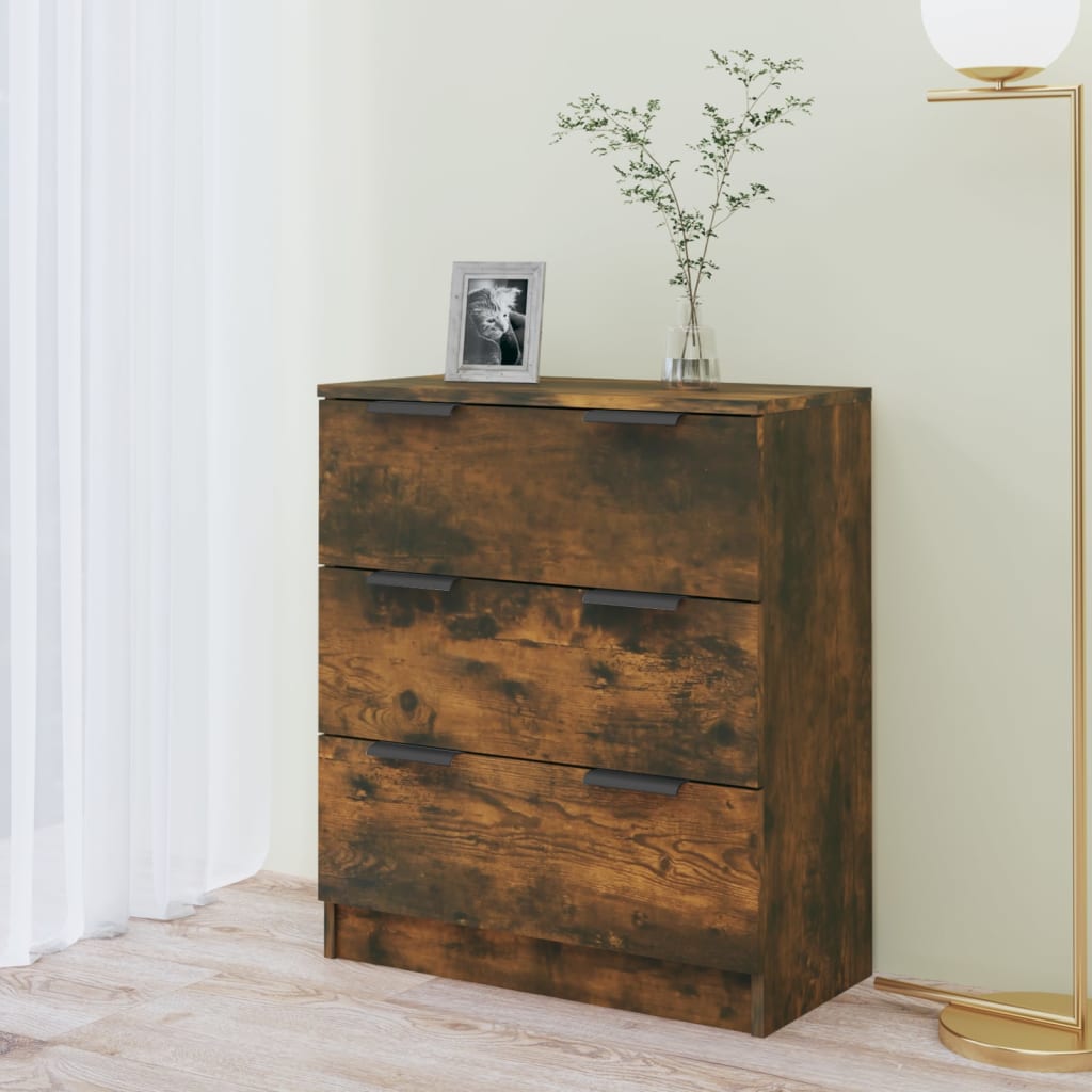 Sideboard Smoked Oak 60x30x70 cm Engineered wood