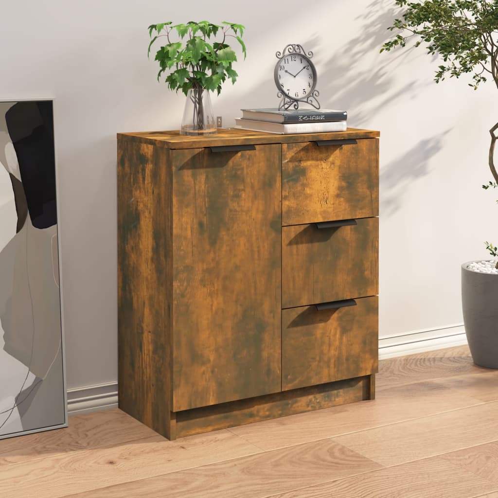 Sideboard Smoked Oak 60x30x70 cm Engineered wood