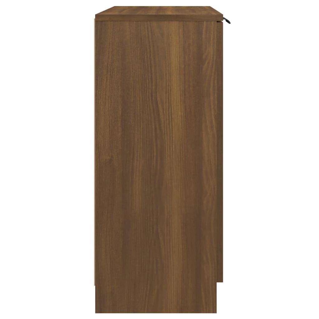 Buffet chêne marron 60x30x70 cm Bois d'ingénierie