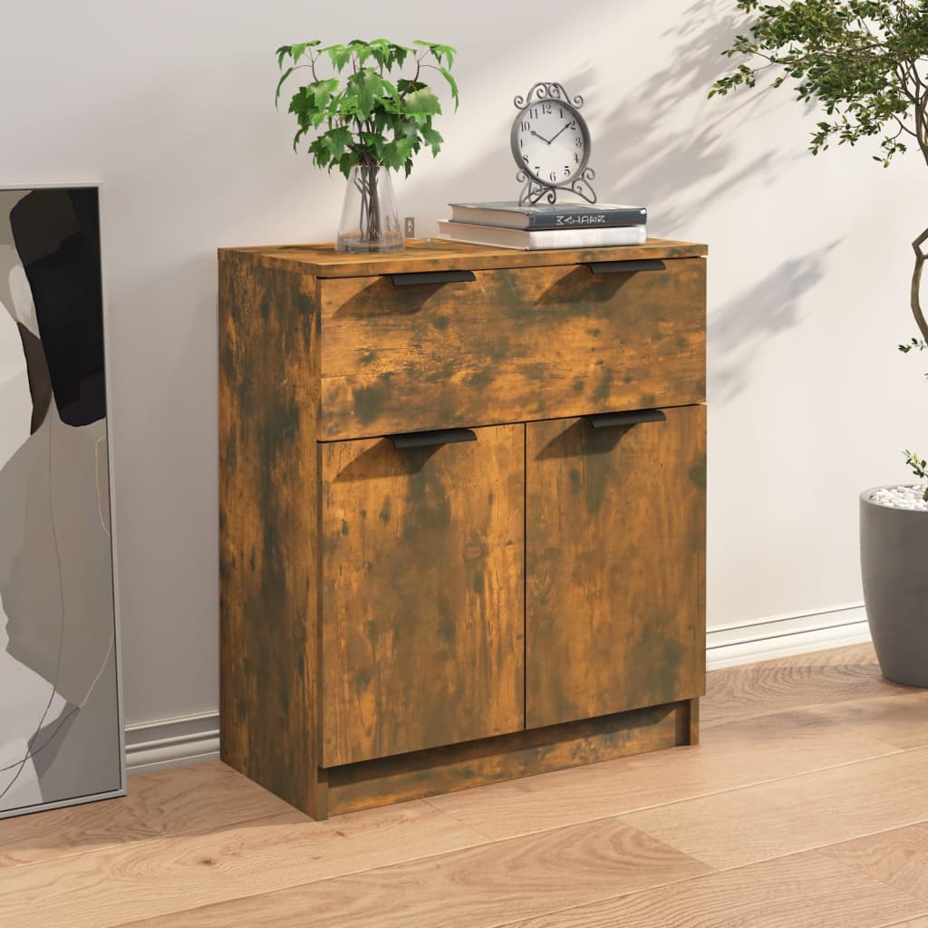 Sideboard Smoked Oak 60x30x70 cm Engineered wood