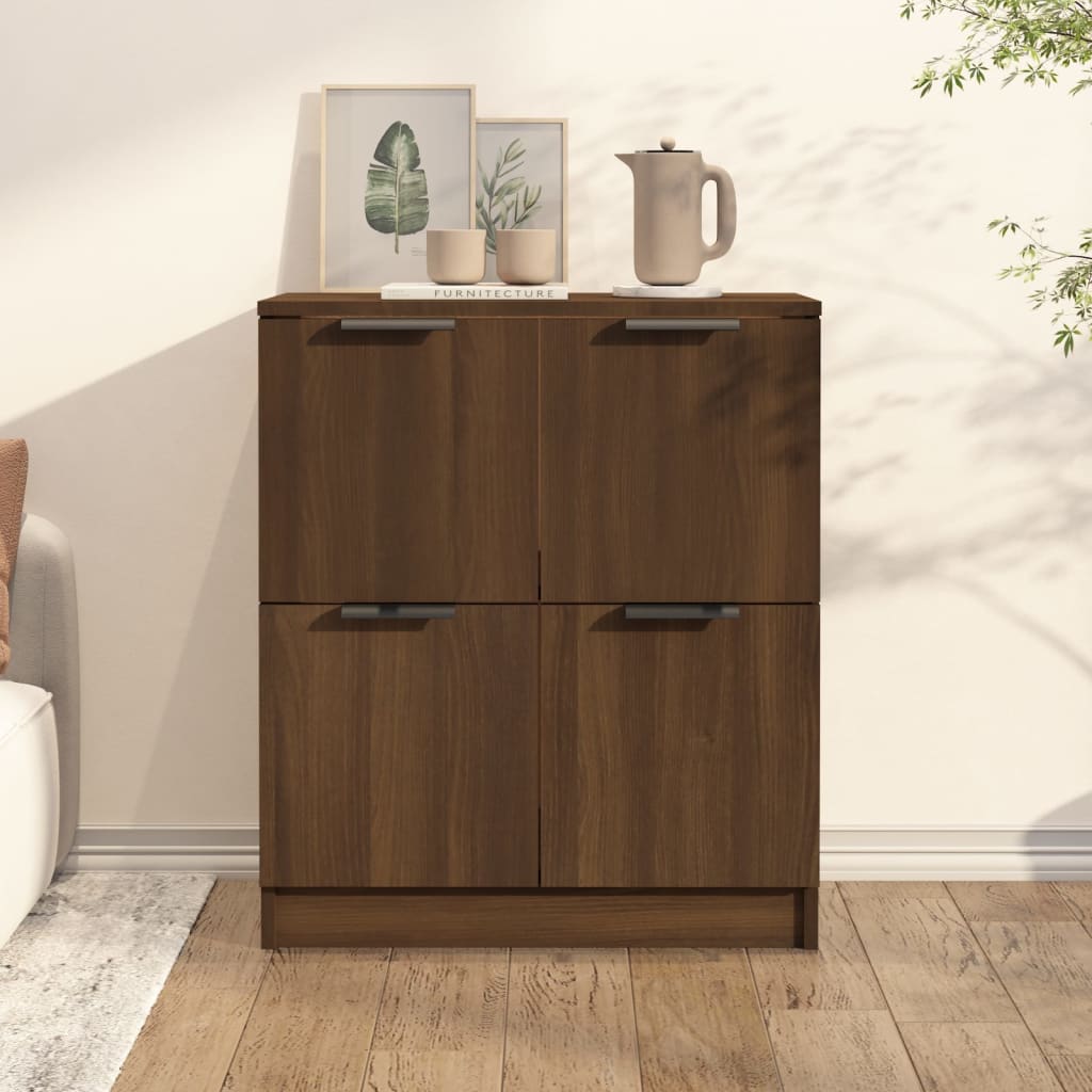 Brown oak sideboard 60x30x70 cm Engineered wood