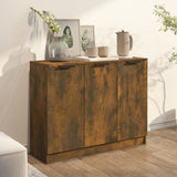 Sideboard Smoked Oak 90.5x30x70 cm Engineered wood