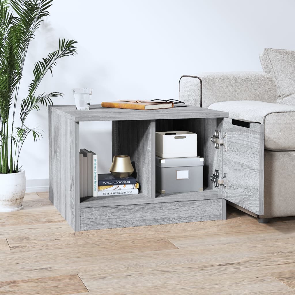 Sonoma coffee table gray 50x50x36 cm engineered wood