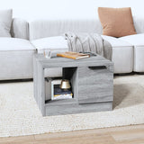 Sonoma coffee table gray 50x50x36 cm engineered wood