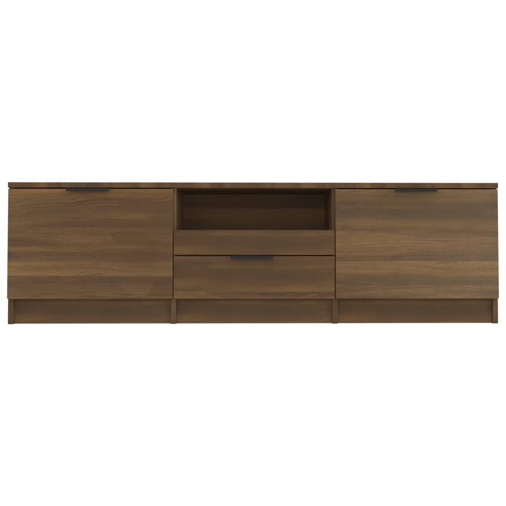 Meuble TV Chêne marron 140x35x40 cm Bois d'ingénierie