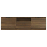 Meuble TV Chêne marron 140x35x40 cm Bois d'ingénierie