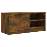 Meuble TV Chêne fumé 80x35x36,5 cm Bois d'ingénierie