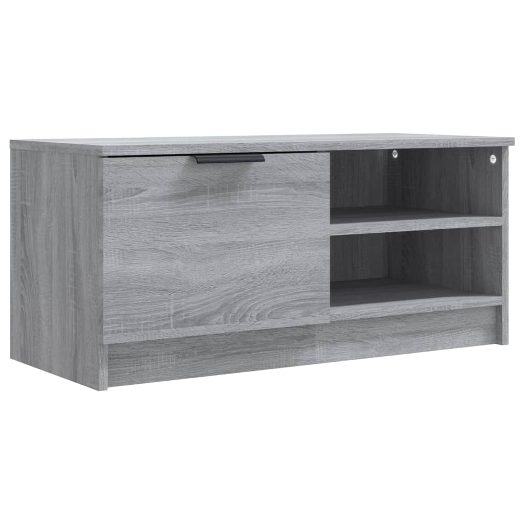 Meuble TV Sonoma gris 80x35x36,5 cm Bois d'ingénierie