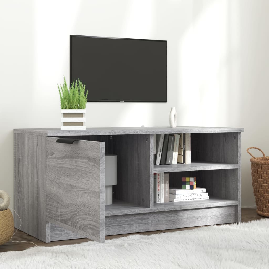 Meuble TV Sonoma gris 80x35x36,5 cm Bois d'ingénierie