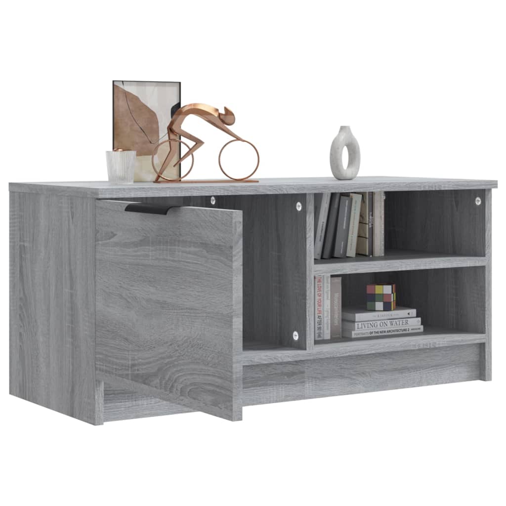 Meuble TV Sonoma gris 80x35x36,5 cm Bois d'ingénierie