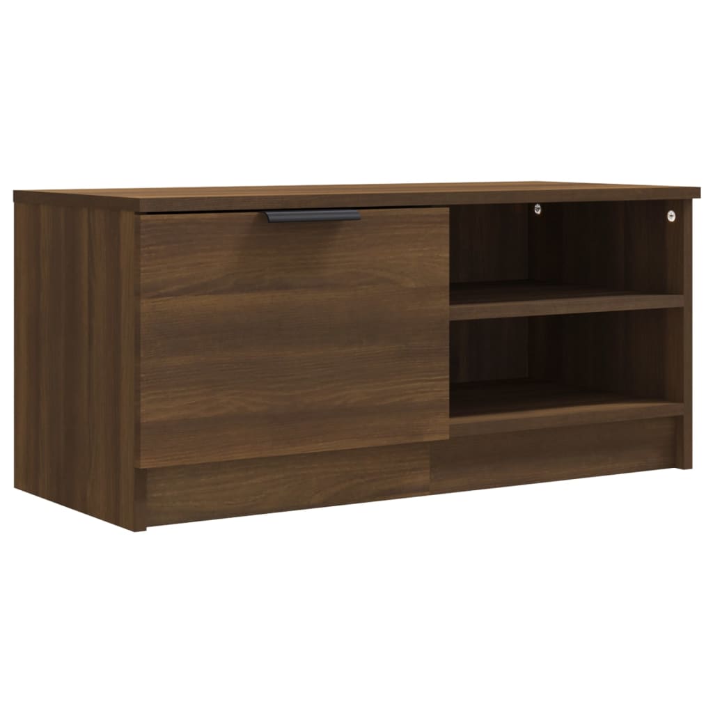 Meuble TV Chêne marron 80x35x36,5 cm Bois d'ingénierie