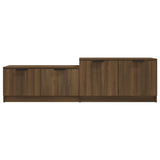 Meuble TV Chêne marron 158,5x36x45 cm Bois d'ingénierie