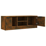 Meuble TV Chêne fumé 102x35x36,5 cm Bois d'ingénierie